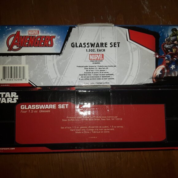 Brand new Star Wars and Marvel Shooter Glass bundle - Picture 2 of 2